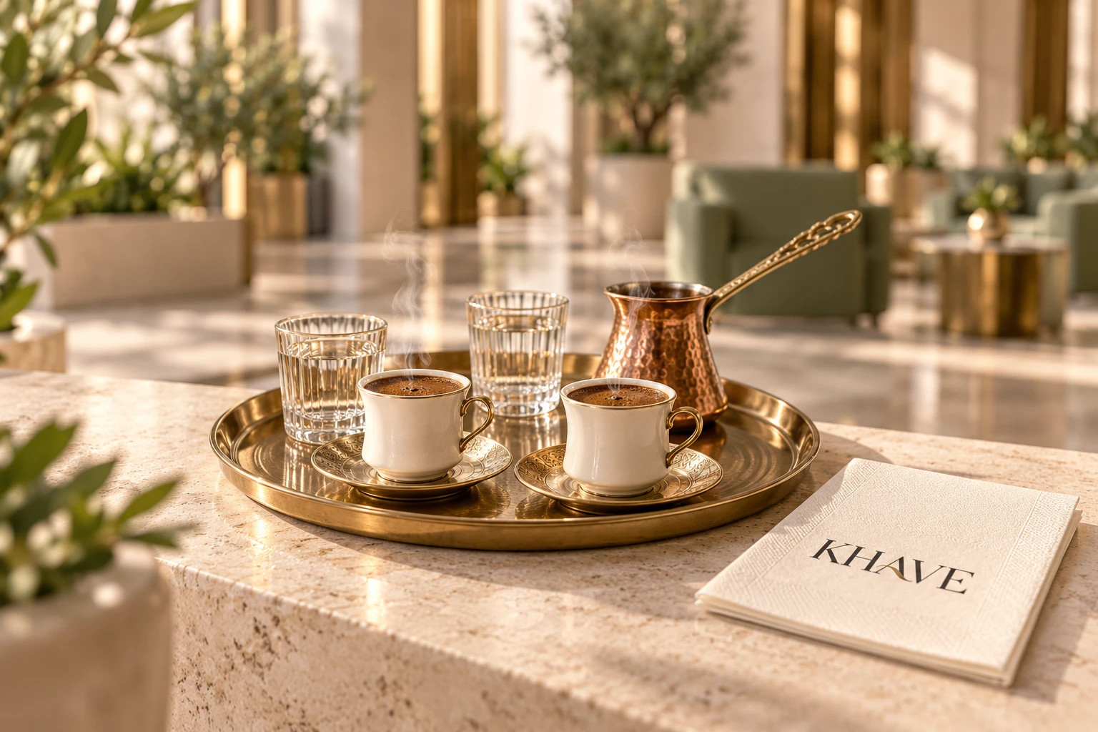 Turkish coffee cups and a copper cezve: the ritual behind our name